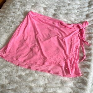 Vibrant Pink Sarong with Tie Detail NWOT